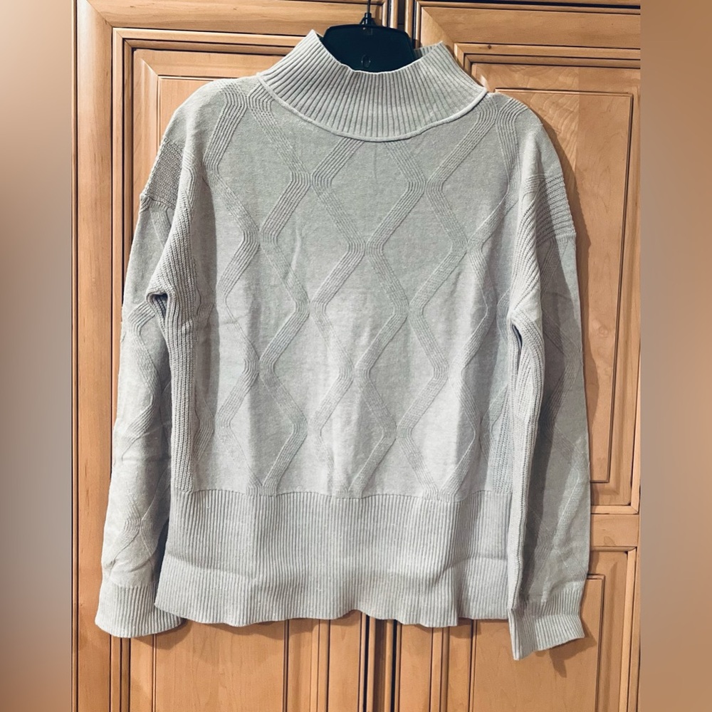 Cozy Mock Neck Relaxed Fit Sweater